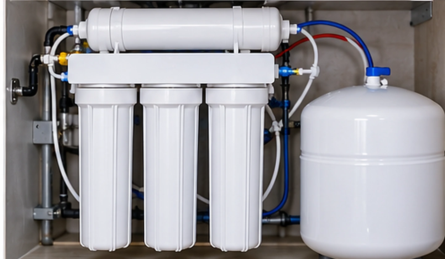 Residential reverse osmosis system and storage tank