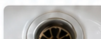 Black dark stain in a sink drain